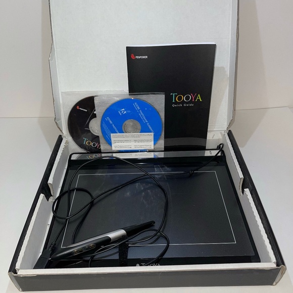 Pre-Owned Tooya Pro Professional Graphic Tablet Adobe Elements 7 Slim USB Pen - Picture 3 of 3